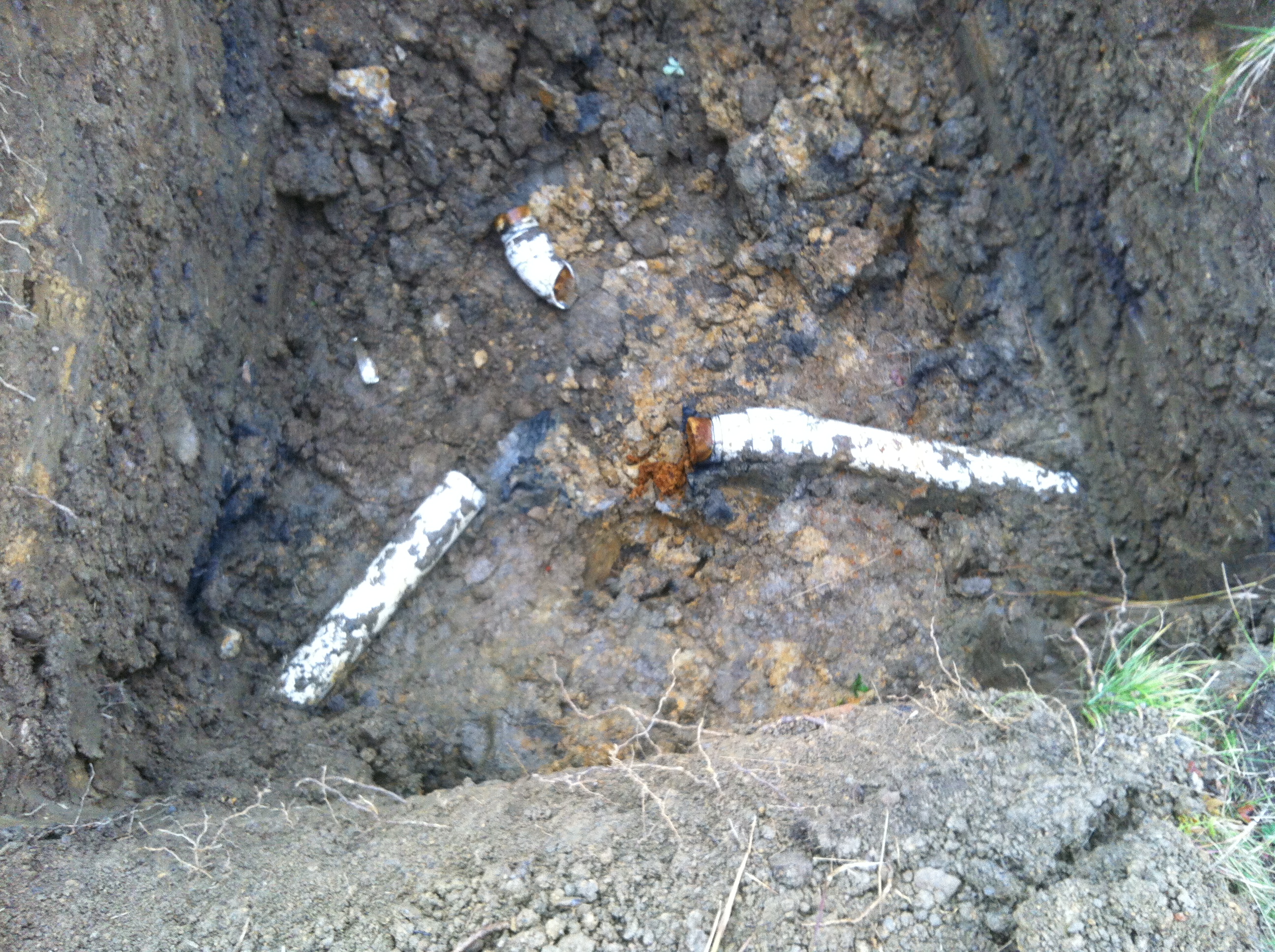 Clogged outlet pipe 2012